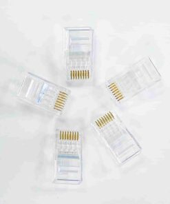 Hạt mạng Cat6 RJ45 128-31CL – Norden được làm hoàn toàn từ nhựa trong suốt chất lượng cao.