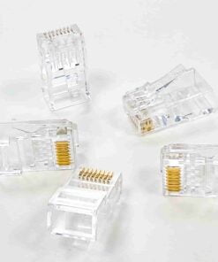 Hạt mạng Cat6 RJ45 128-31CL – Norden được làm hoàn toàn từ nhựa trong suốt chất lượng cao.