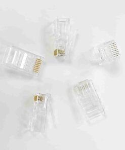Hạt mạng Cat6 RJ45 128-31CL – Norden được làm hoàn toàn từ nhựa trong suốt chất lượng cao.
