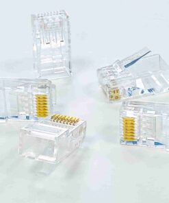 Hạt mạng Cat6 RJ45 128-31CL – Norden được làm hoàn toàn từ nhựa trong suốt chất lượng cao.
