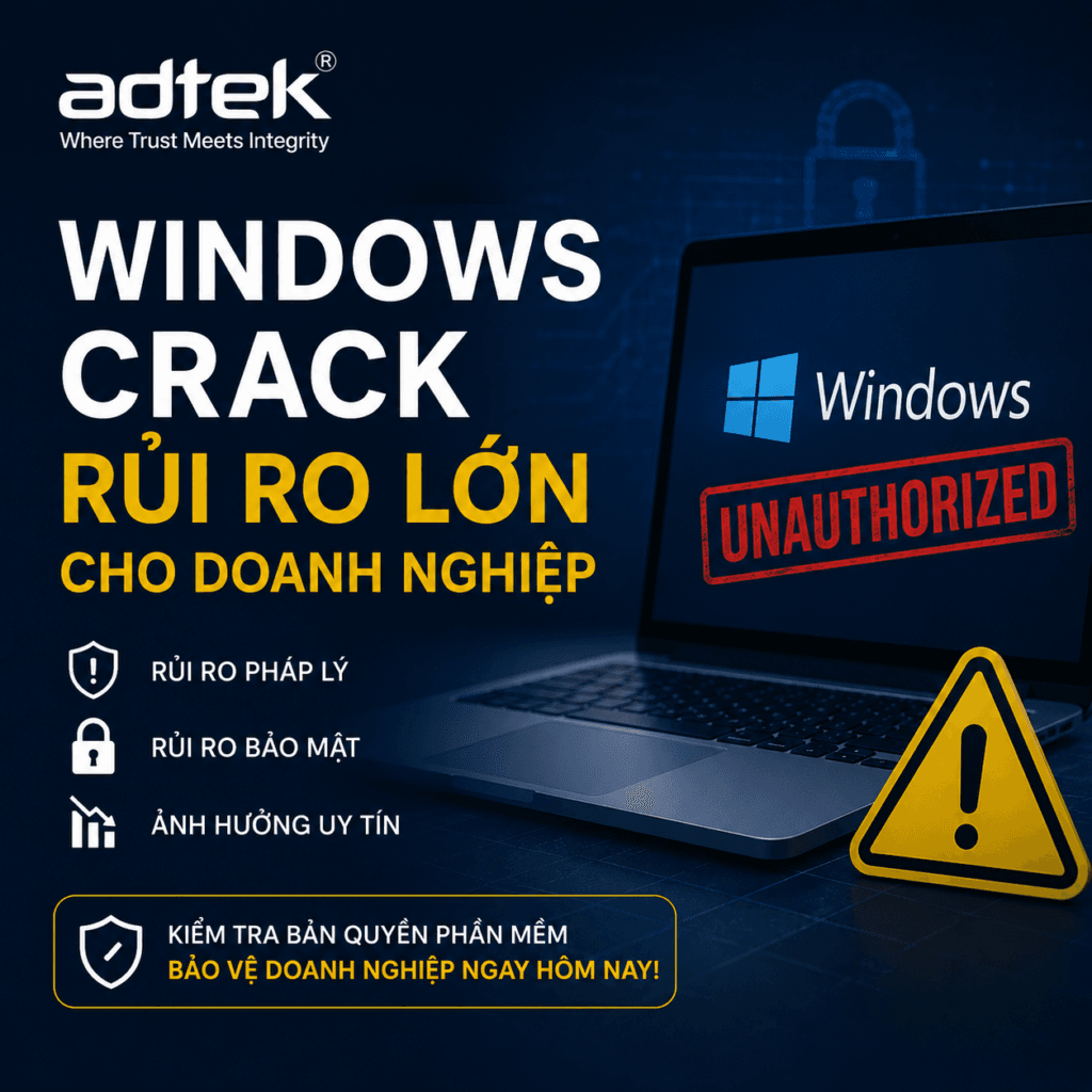 Windows crack có bị xử phạt không?