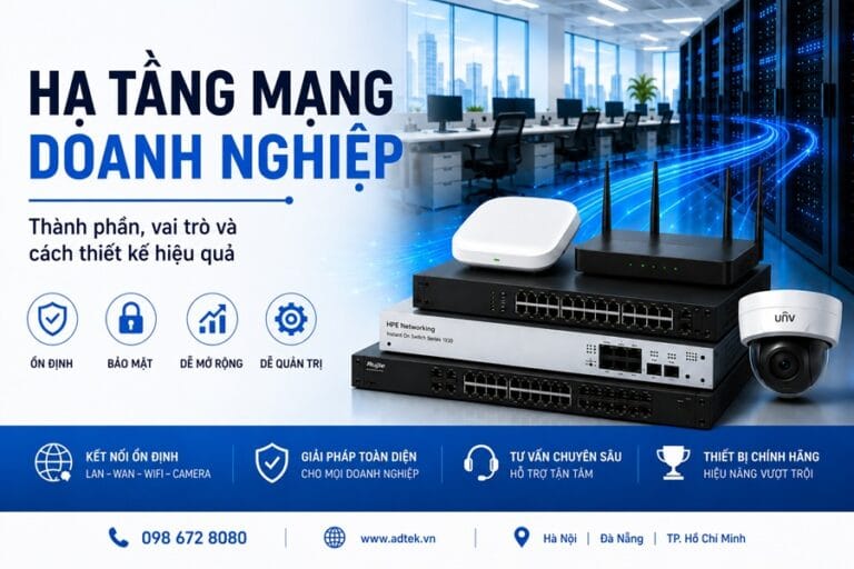 Hạ tầng mạng doanh nghiệp ổn định, bảo mật và dễ mở rộng