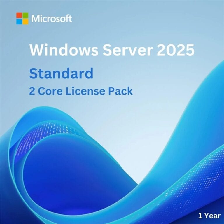 Windows Server 2025 Standard 2 Core License Pack bản quyền Microsoft chính hãng