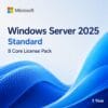 Windows Server 2025 Standard 8 Core License Pack 1 Year