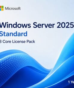 Windows Server 2025 Standard 8 Core License Pack 1 Year
