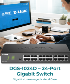 DGS-1024D – 24-Port Unmanaged Gigabit Switch D-Link | AD.TEK