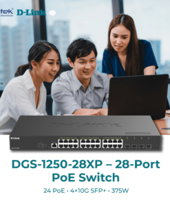 DGS-1250-28XP – 28-Port Gigabit Smart Managed PoE Switch D-Link