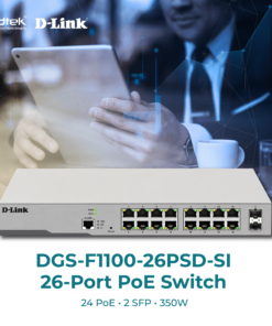 DGS-F1100-26PSD-SI – 26-Port Gigabit Smart Managed PoE Switch D-Link | AD.TEK